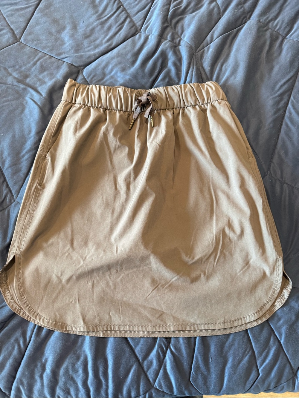 Athletic Works Tan A-Line Drawstring Skirt